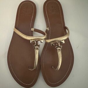Tory Burch Gold  Sandals